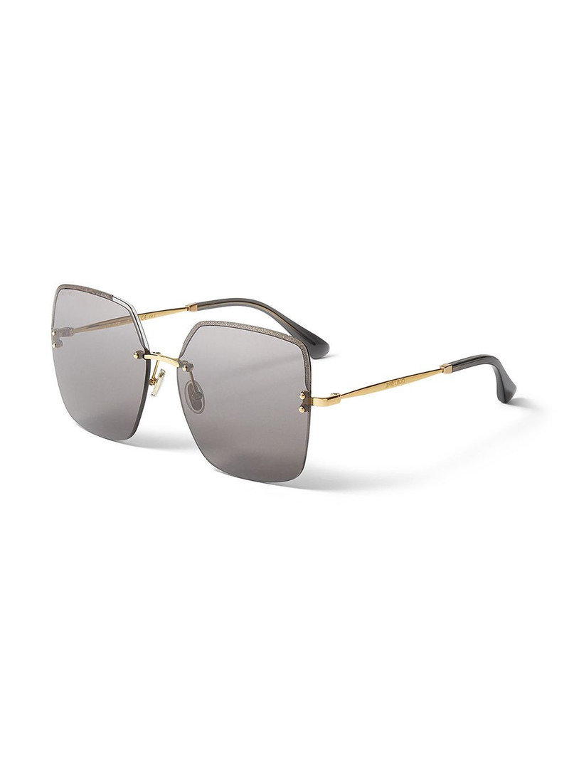 JIMMY CHOO Tavi oversize square-frame sunglasses outlook