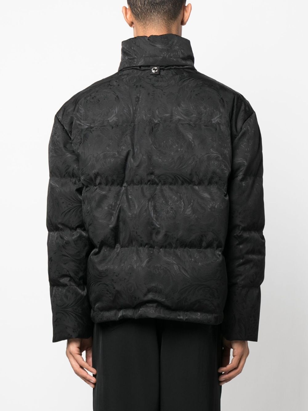 Baroque-print puffer jacket - 4