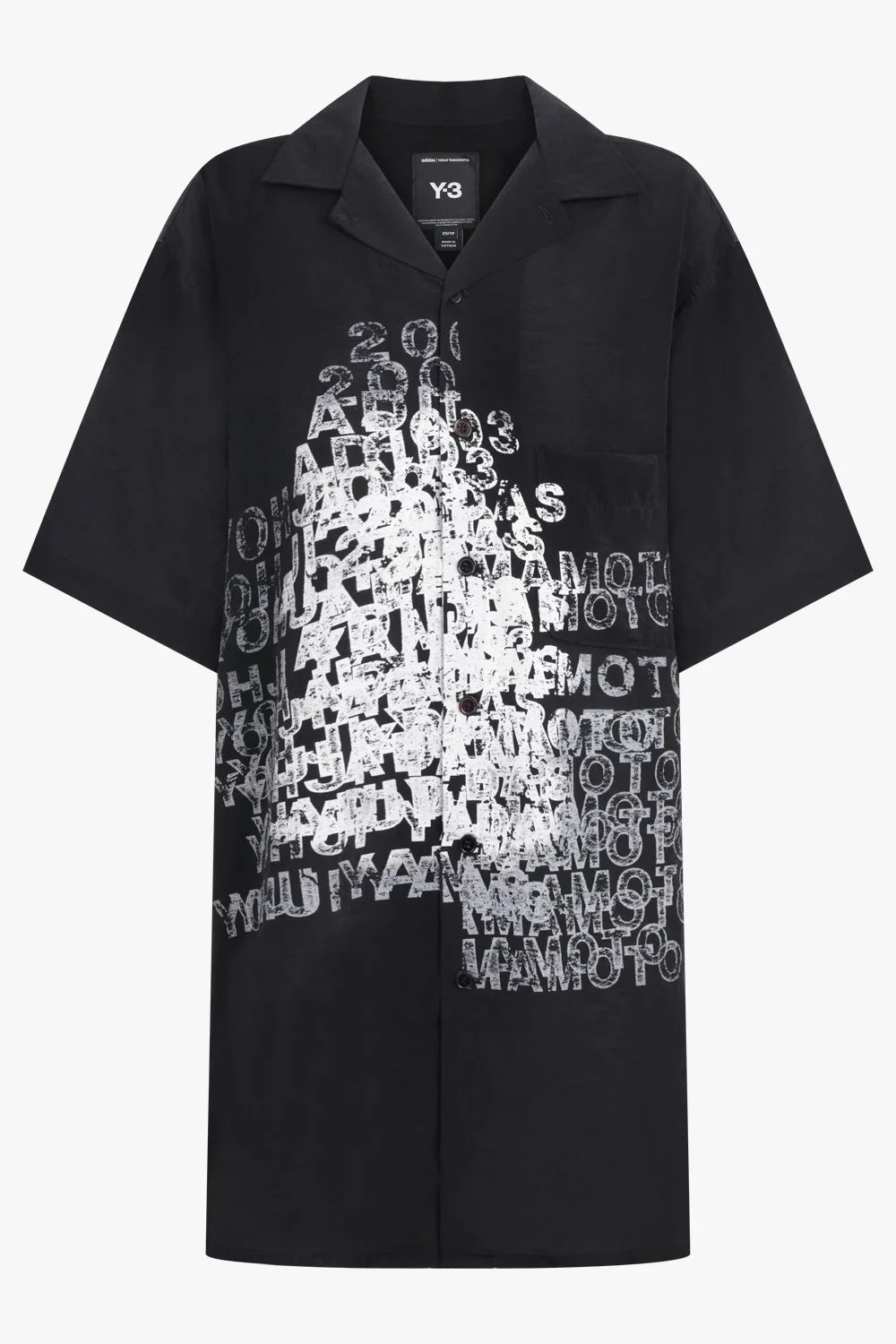 GRAPHIC LONG SHIRT | BLACK - 1