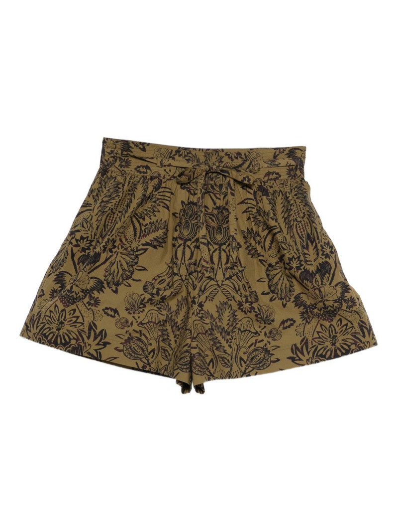 floral tie shorts 1