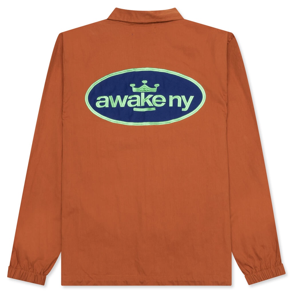 KING LOGO TWILL COACHES JACKET - RUST - 2