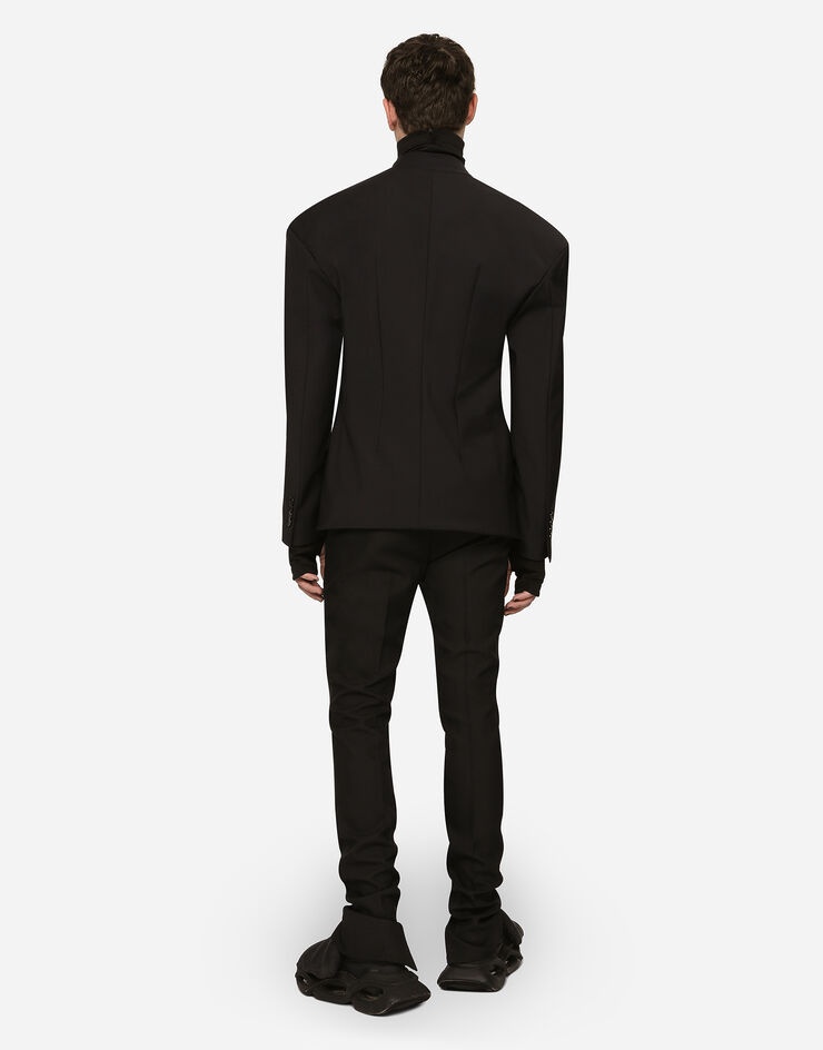 Stretch wool fabric Sicilia-fit jacket - 5