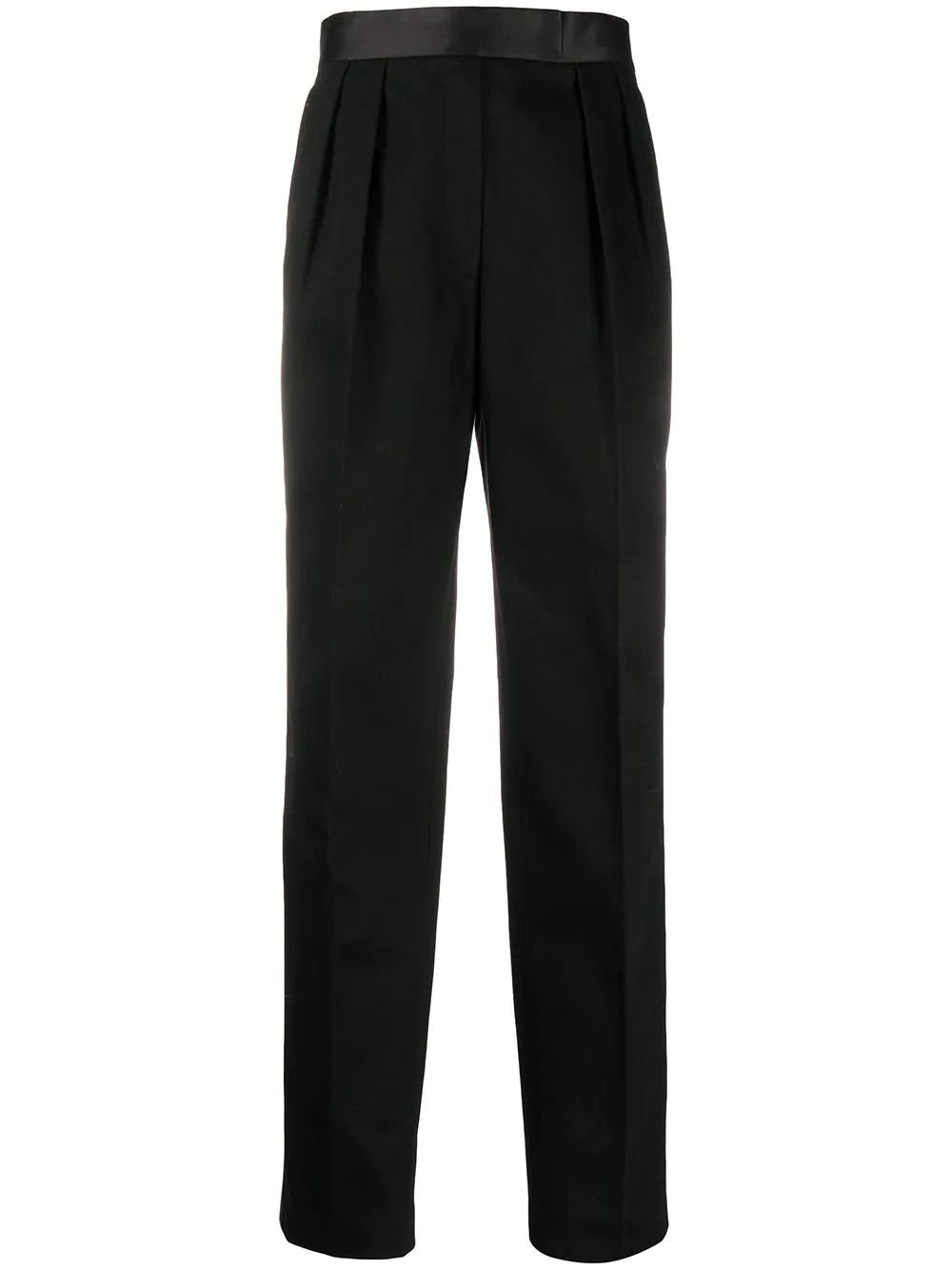 high-waisted tuxedo trousers - 1