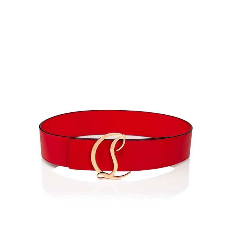 Christian Louboutin Cl Logo Belt Woman LOUBI/GOLD outlook