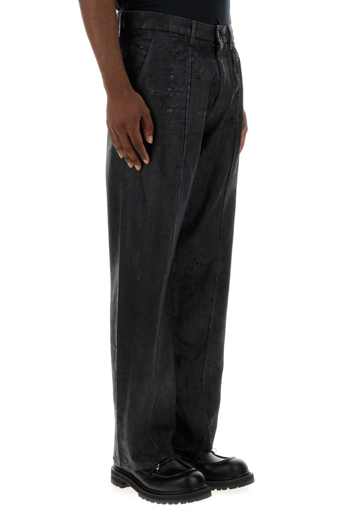 Diesel Men Black Denim D-Chino-Work 0Pgaz Jeans - 3