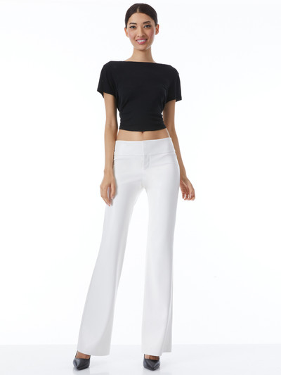 Alice + Olivia OLIVIA VEGAN LEATHER BOOTCUT PANT outlook