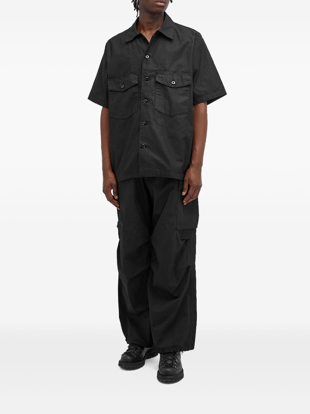 Fatigue short-sleeve flap-pockets shirt - 2