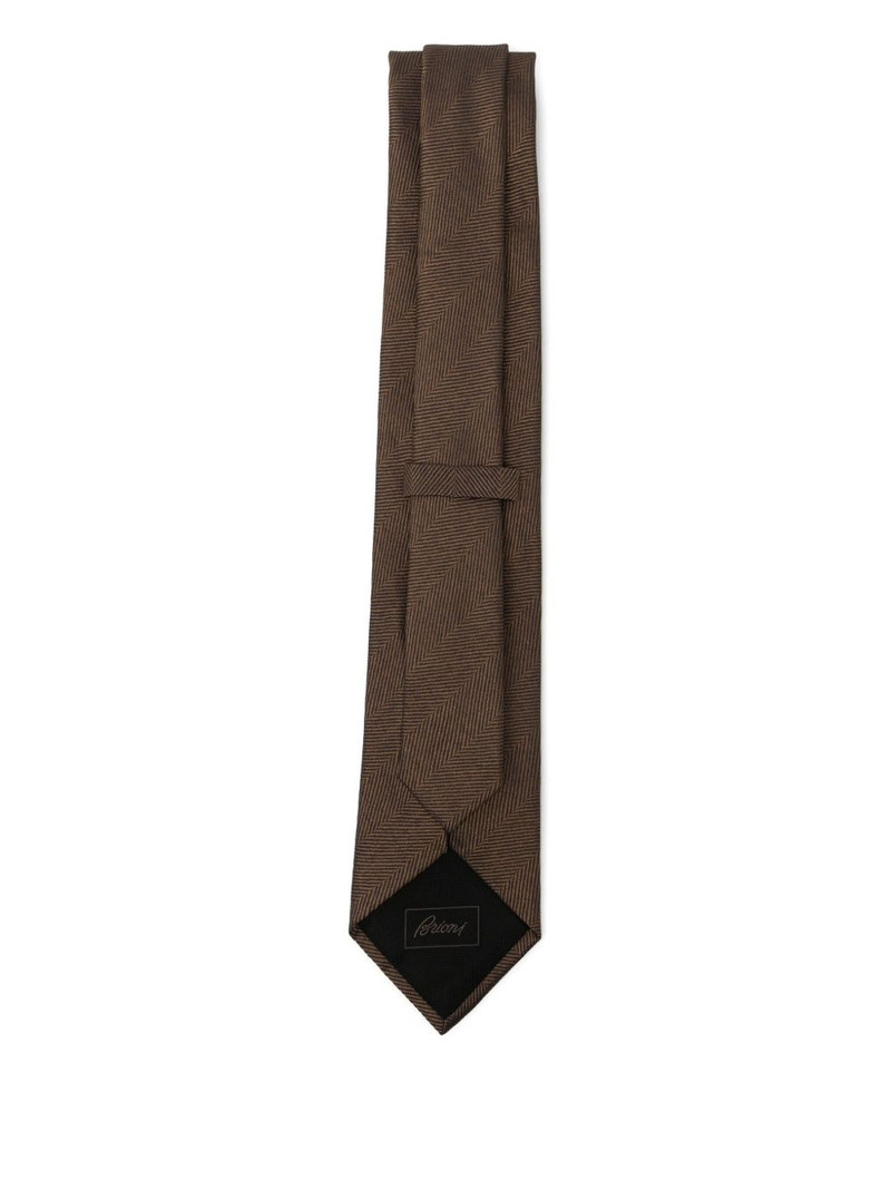 Brioni STRIPED SILK TIE outlook