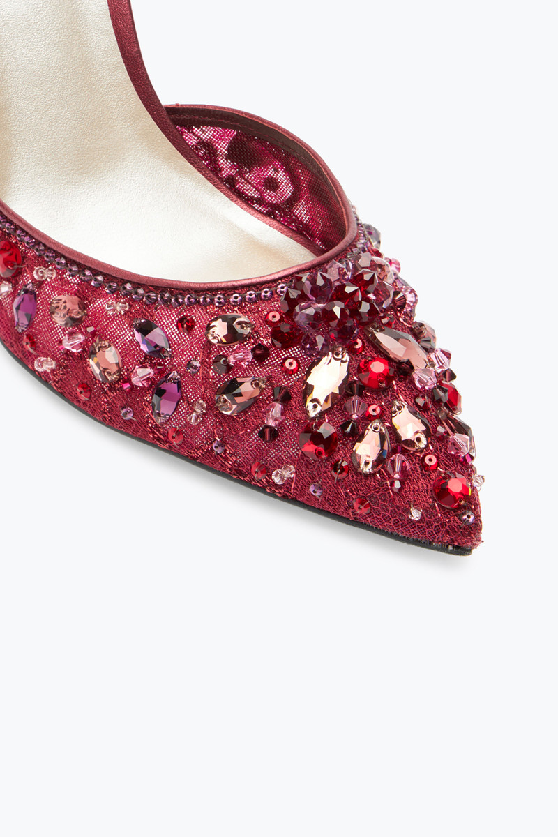 Chandelier Crystal Ruby Red Pump 100 4