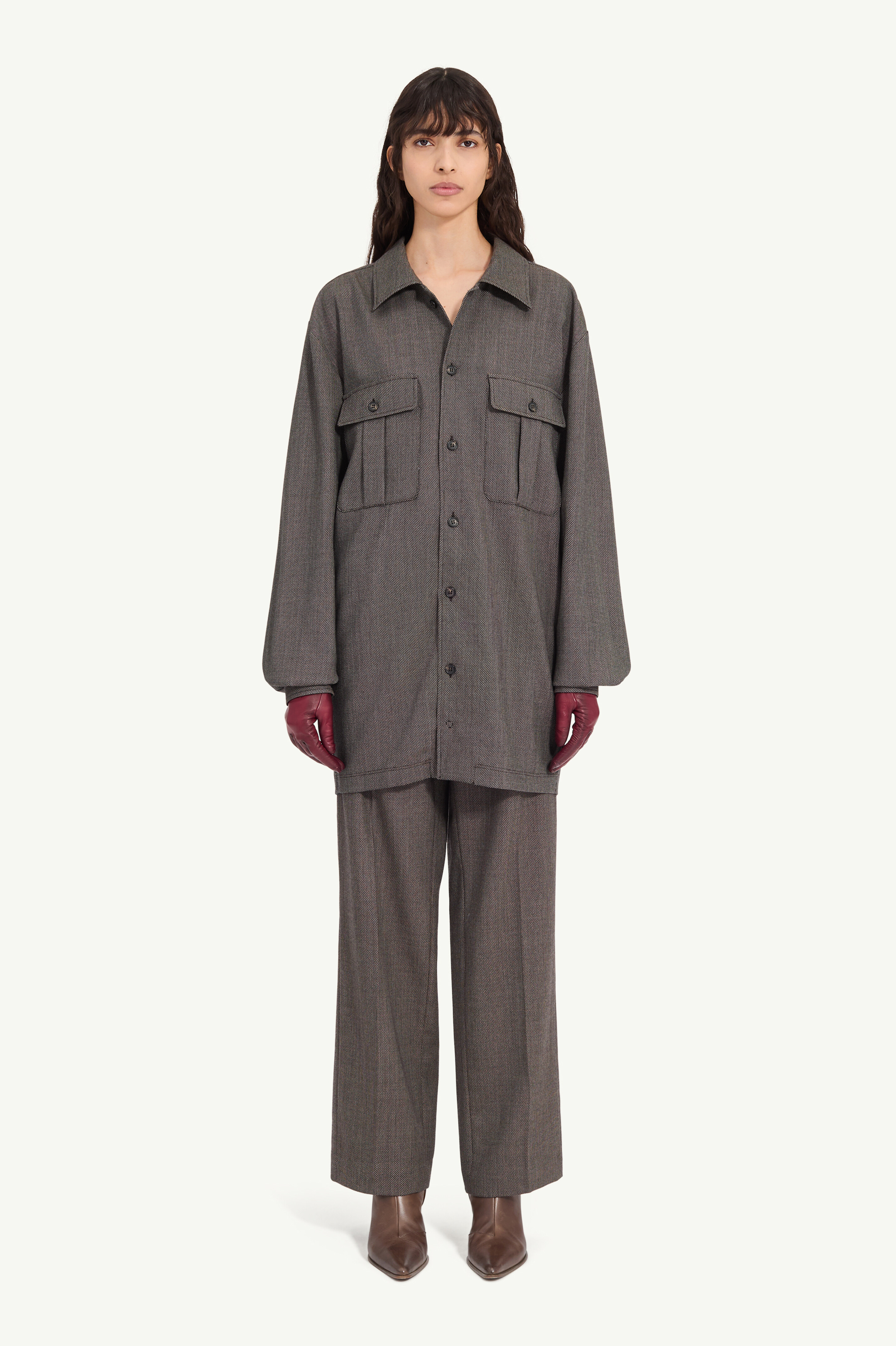 Tweed shirt dress - 2