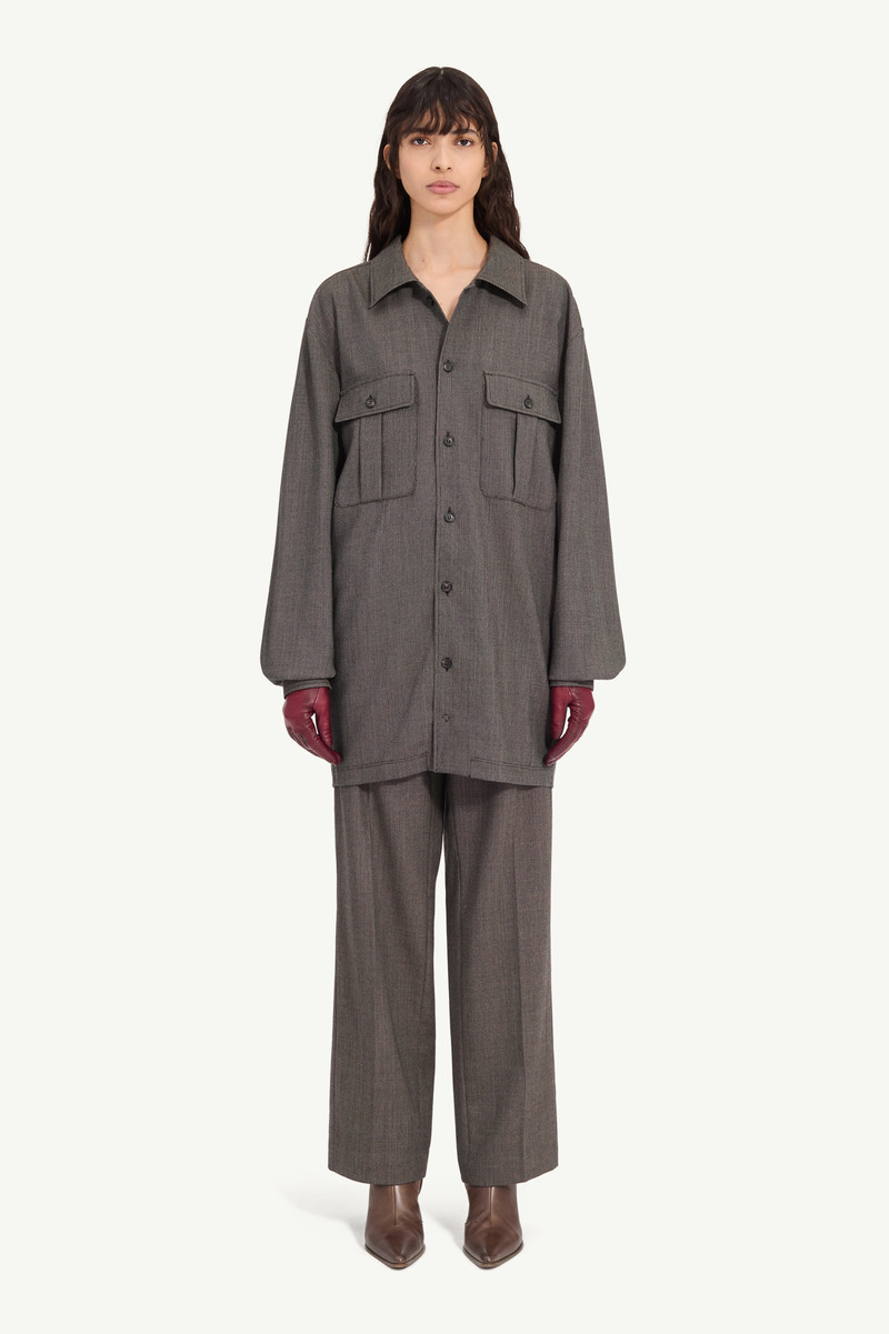 Tweed shirt dress 1