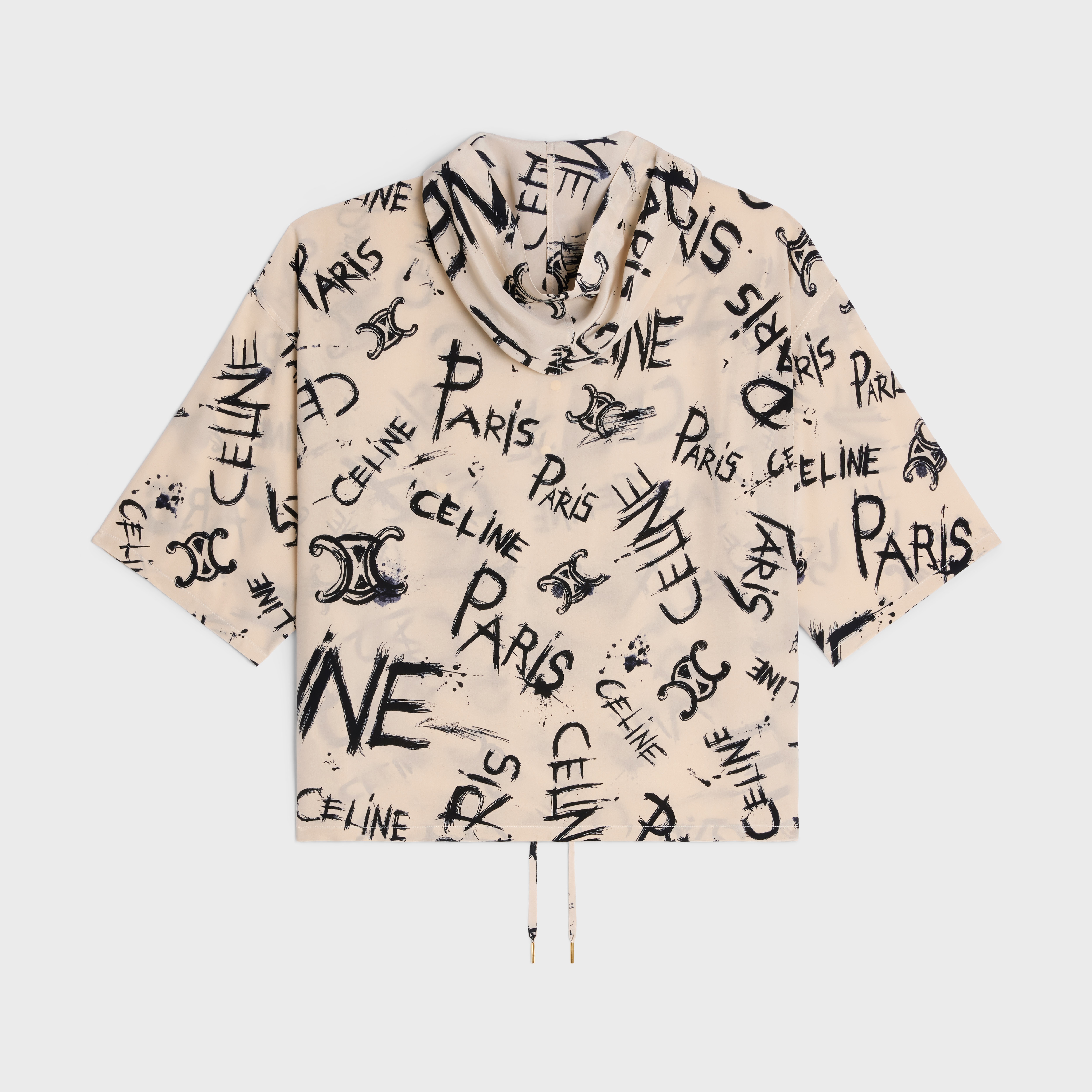 HOODED BLOUSE IN CREPE DE CHINE - 2