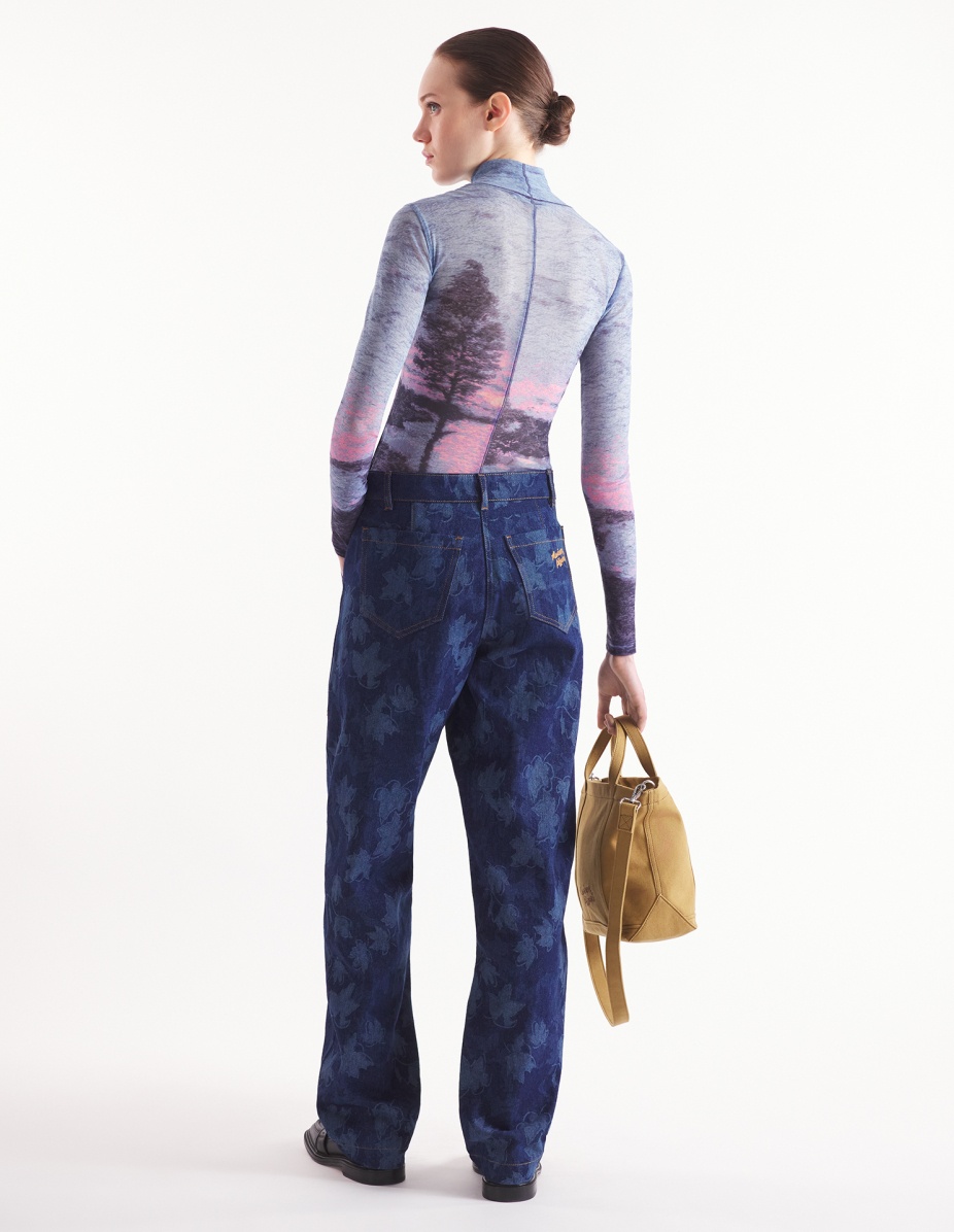 LANDSCAPE MESH HIGH NECK TOP - 5