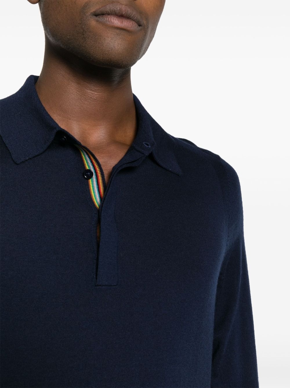 merino-wool polo shirt - 5