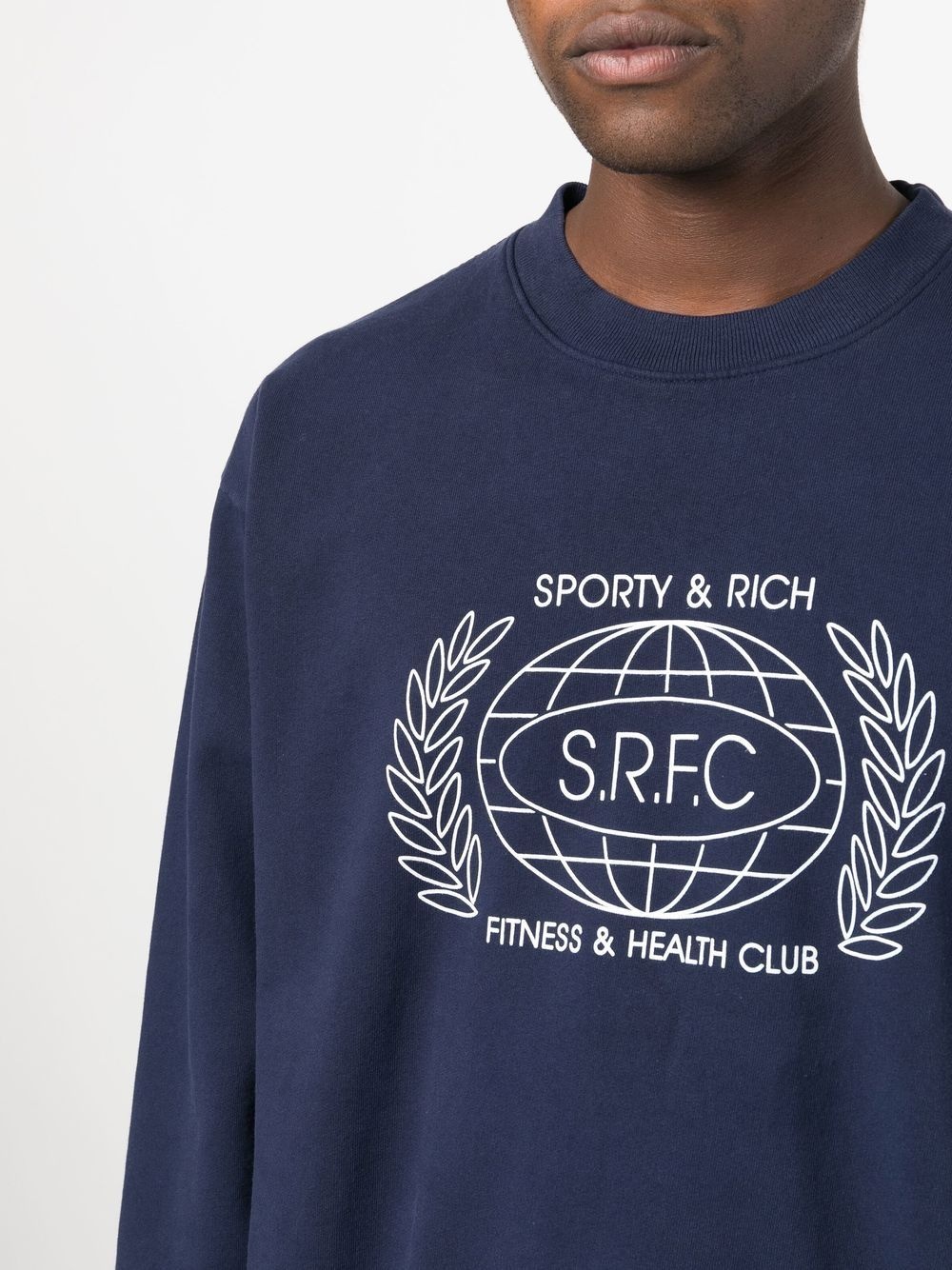 SRFC-print cotton sweatshirt - 6