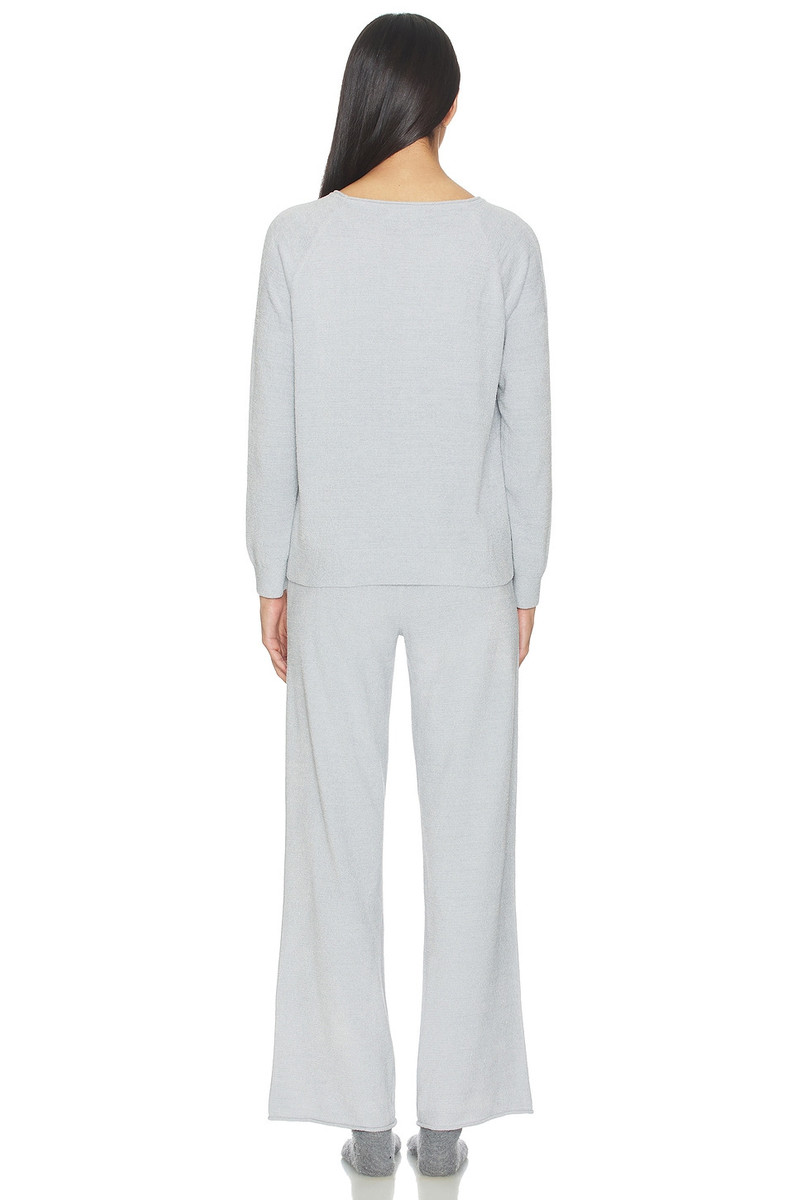Barefoot Dreams Cozychic Jersey Roll Pullover & Wide Leg Pant Set outlook
