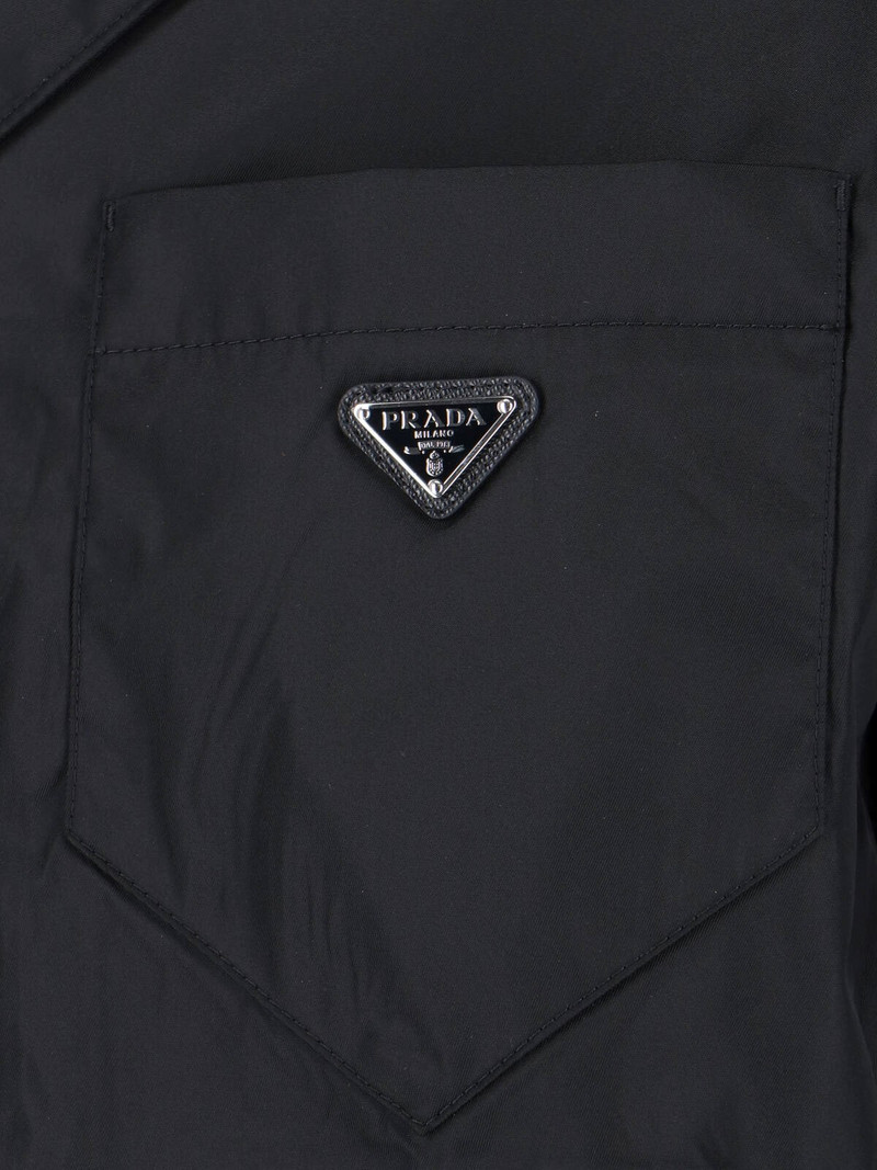 Prada RE-NYLON LOGO SHIRT outlook