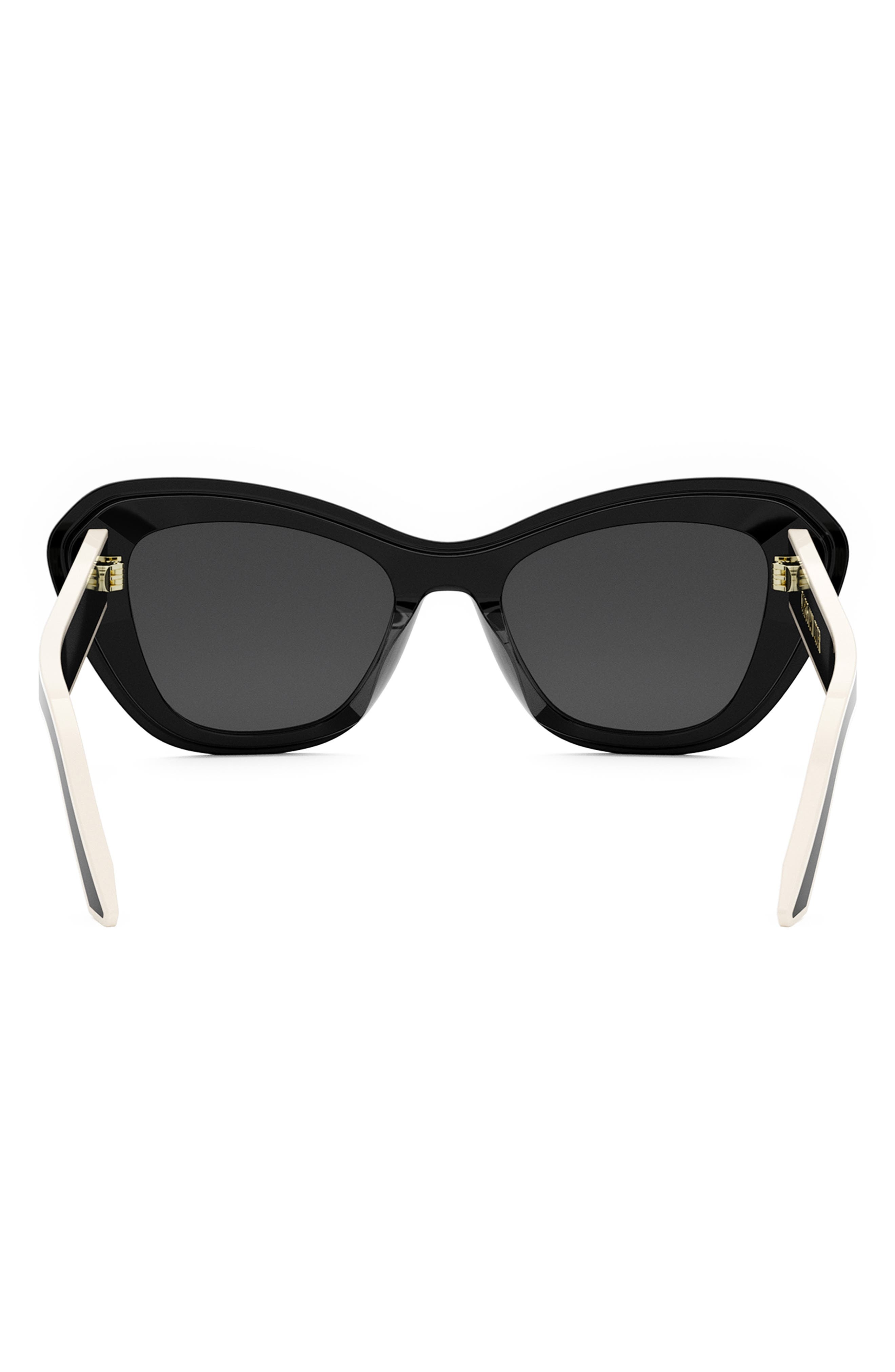 'DiorPacific B3U 52mm Butterfly Sunglasses in Shiny Black /Smoke at Nordstrom - 5