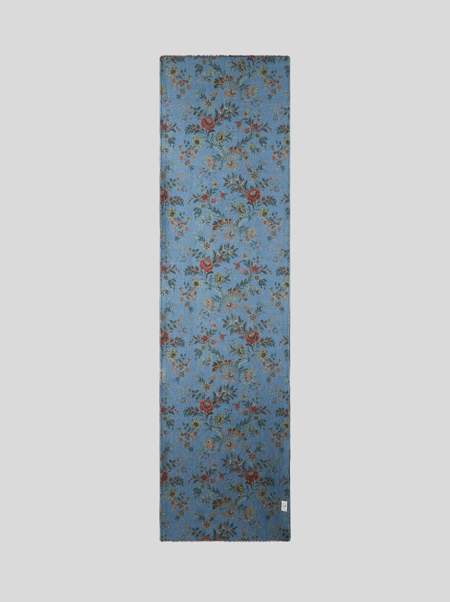 WOOL AND SILK JACQUARD SCARF - 2