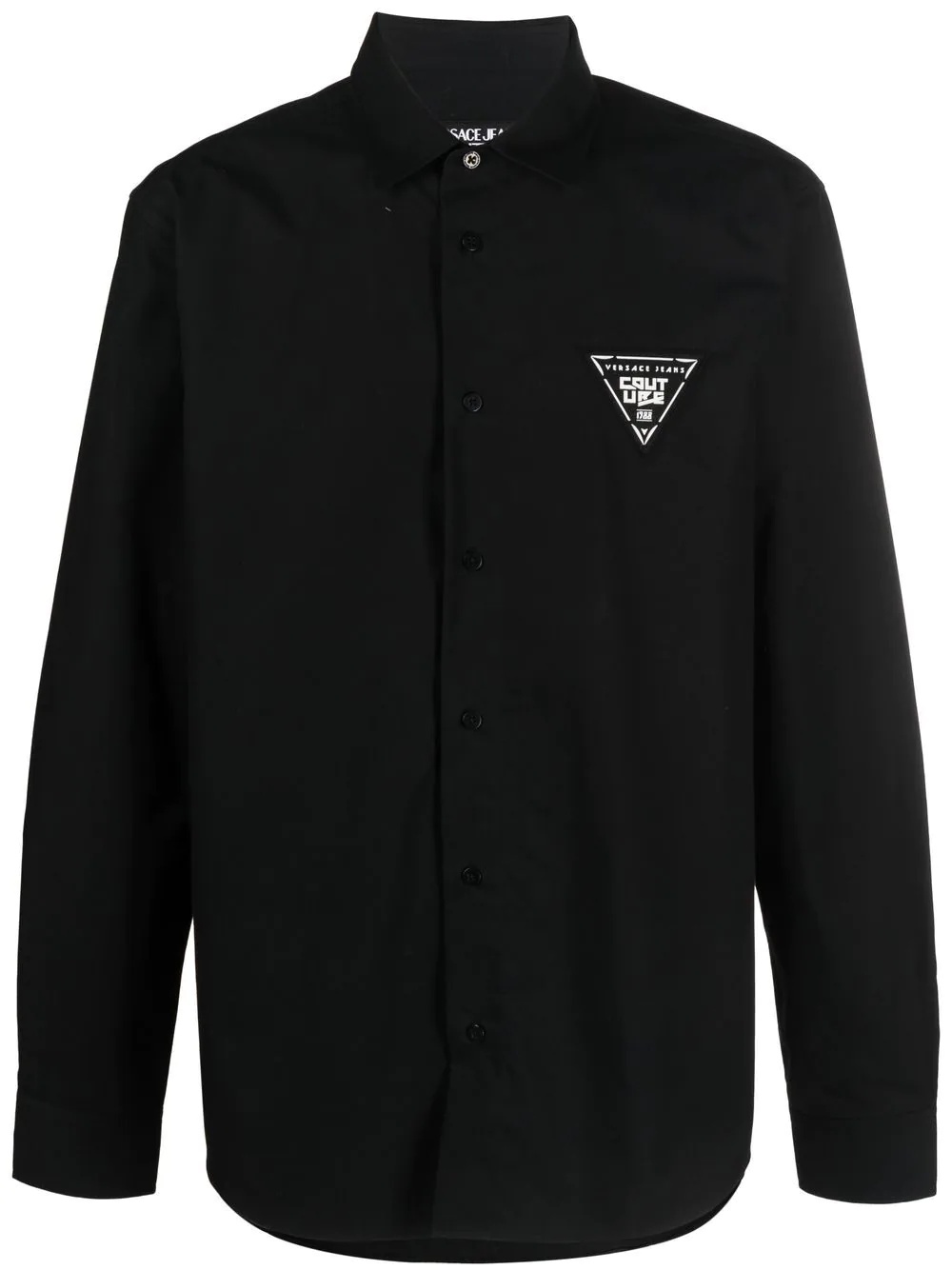 logo button-down shirt - 1