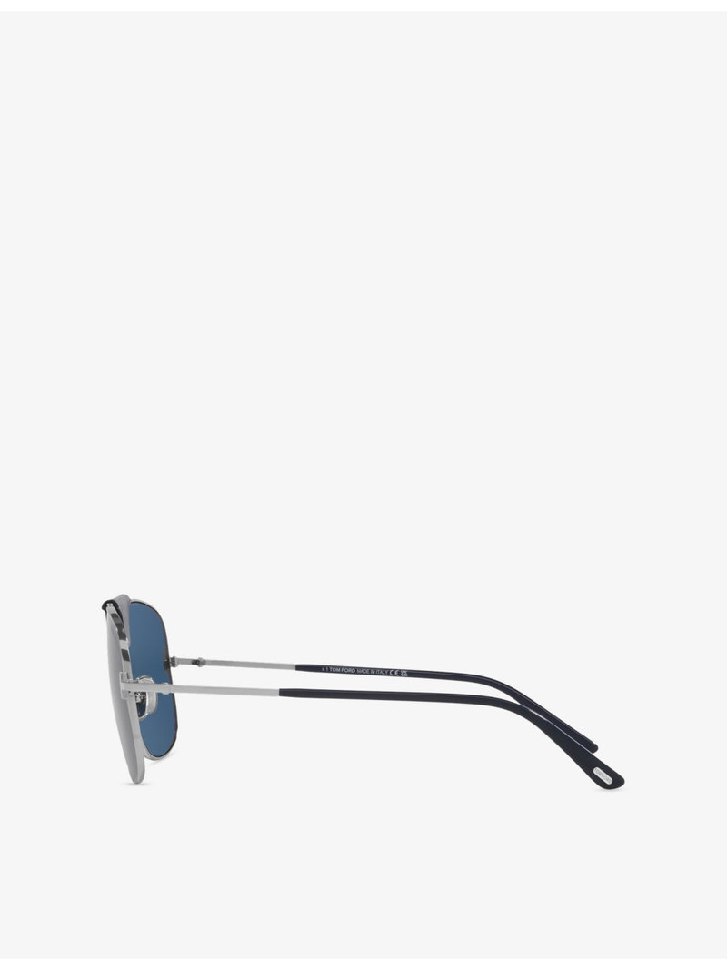 TOM FORD TR001829 TEX Aviator-Frame Metal Sunglasses outlook