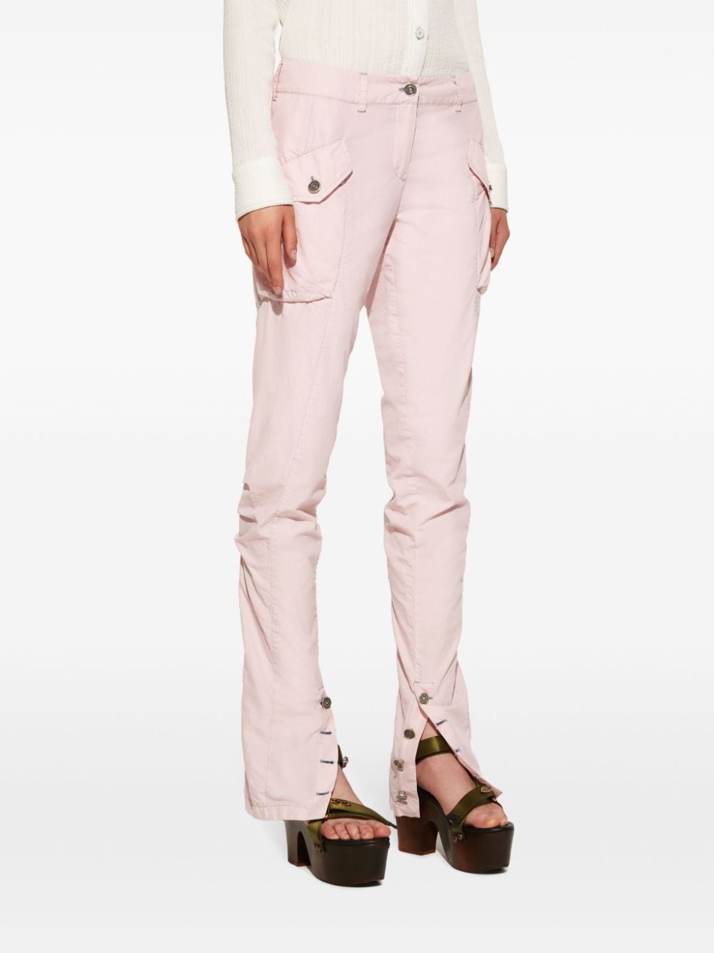 Toile cotton-silk blend cargo trousers - 5