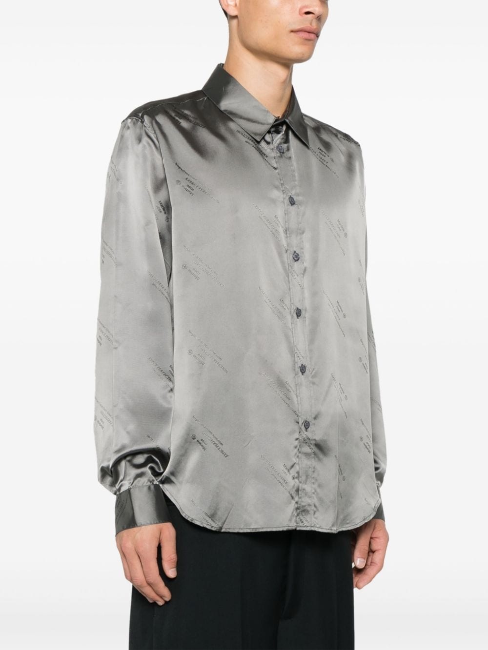logo-jacquard shirt - 3