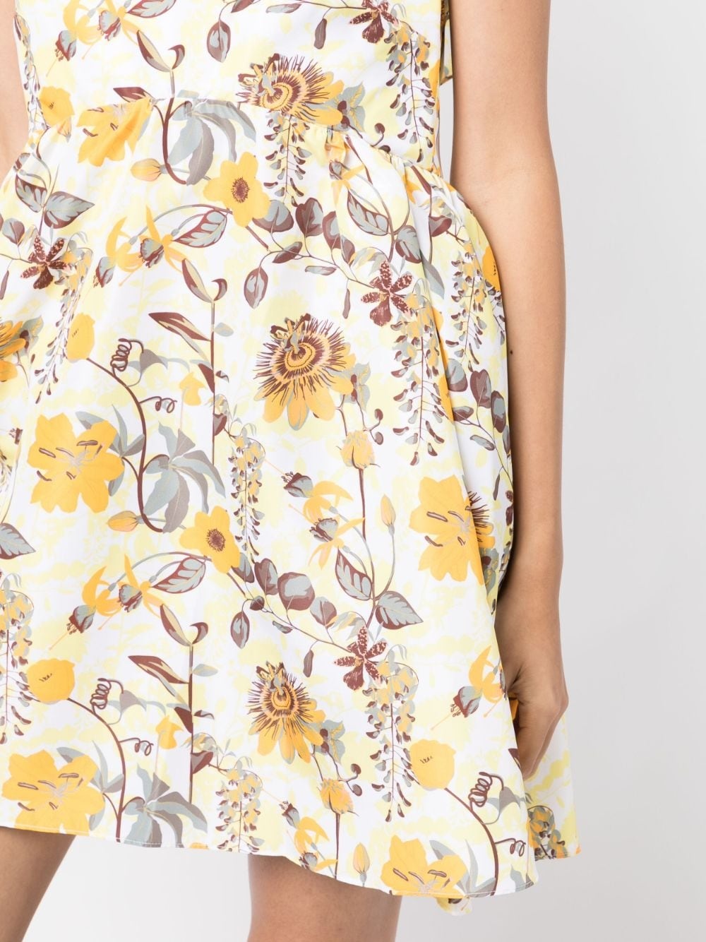 Emily floral-print strapless dress - 5