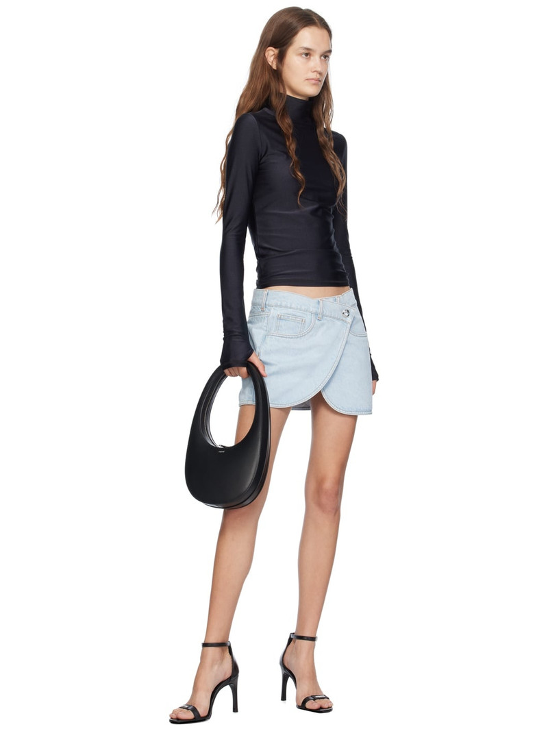 COPERNI Blue Wrap Denim Miniskirt outlook