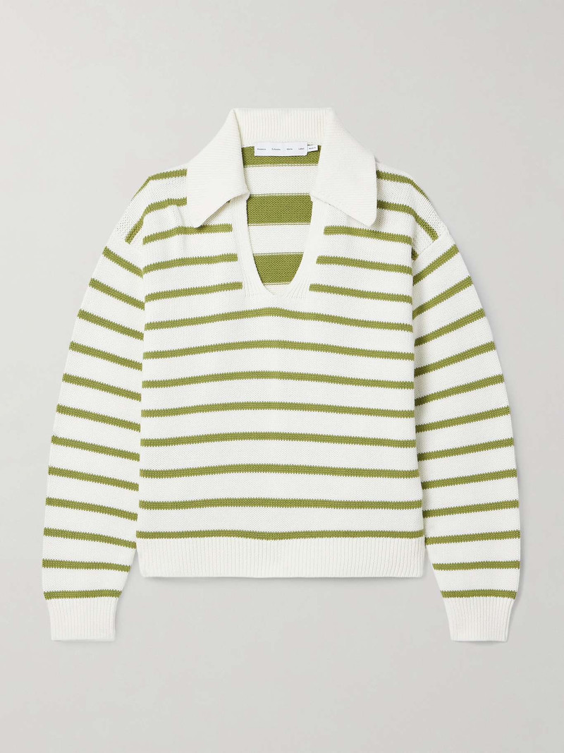 Murphy striped cotton and cashmere-blend sweater - 1