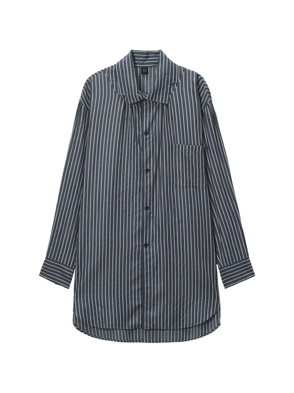 striped chest-pocket shirt - 1