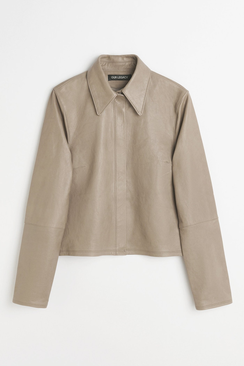 Auto Shirt 70s Grey Velvet Lamb Skin 1