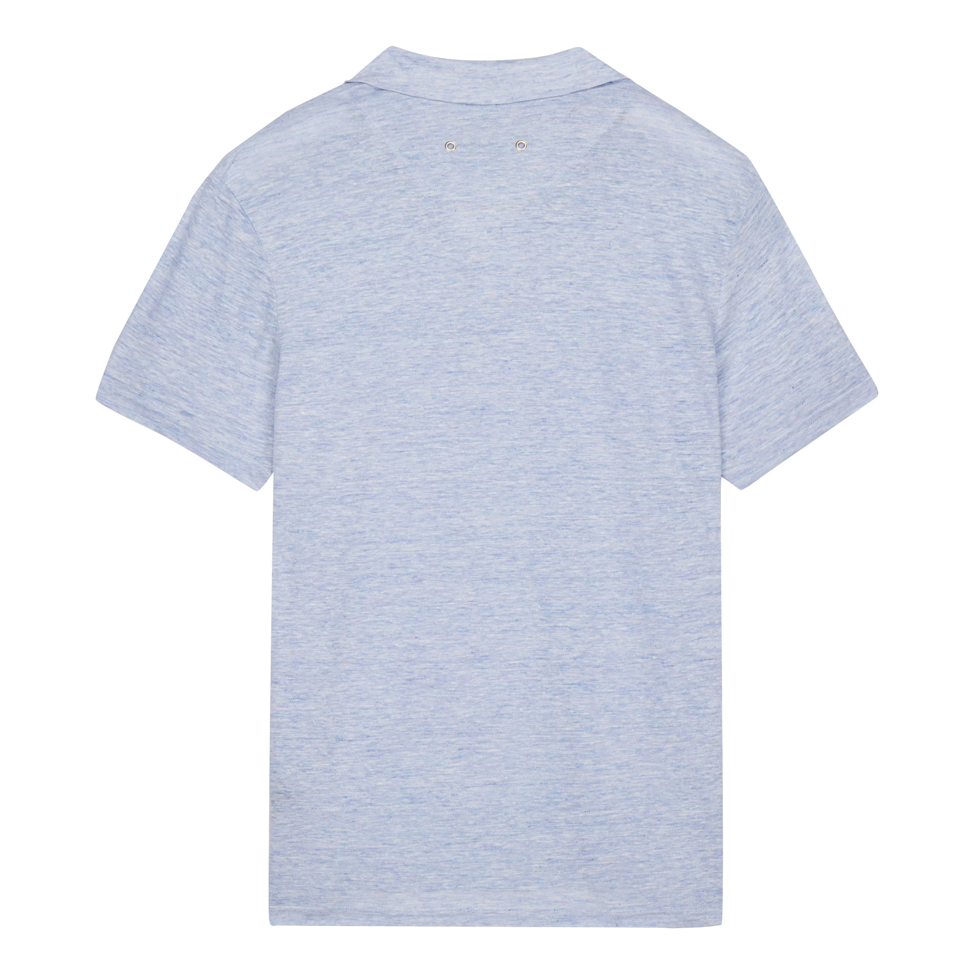 Men Linen Jersey Polo Shirt Solid - 2
