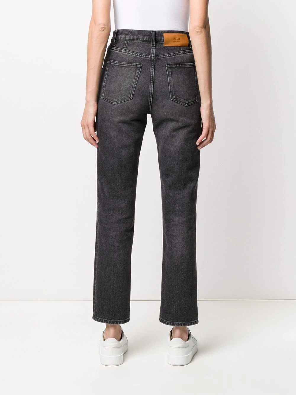 cropped slim-fit jeans - 4