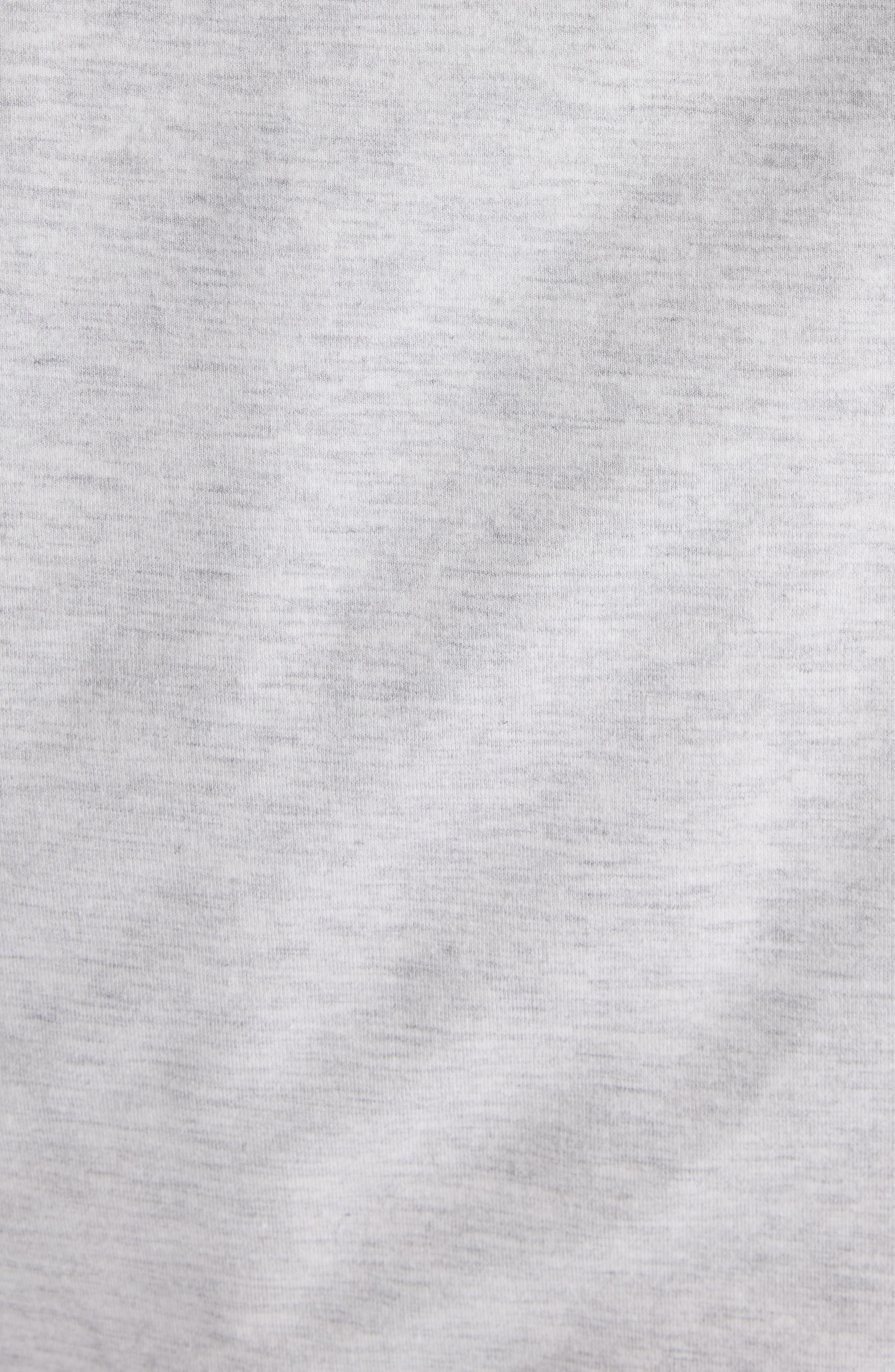 Acne Studios Frederico Stencil Logo Layered Hooded Sweatshirt in Grey Melange at Nordstrom - 6