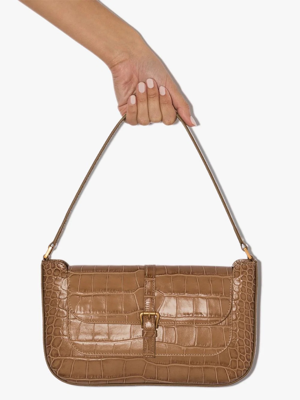 Miranda croc-effect shoulder bag - 4