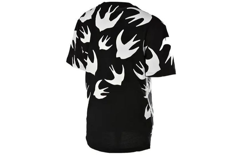 (WMNS) Alexander McQueen Logo Monogram T-Shirt 'Black' 624665-RSI40-1000 - 3