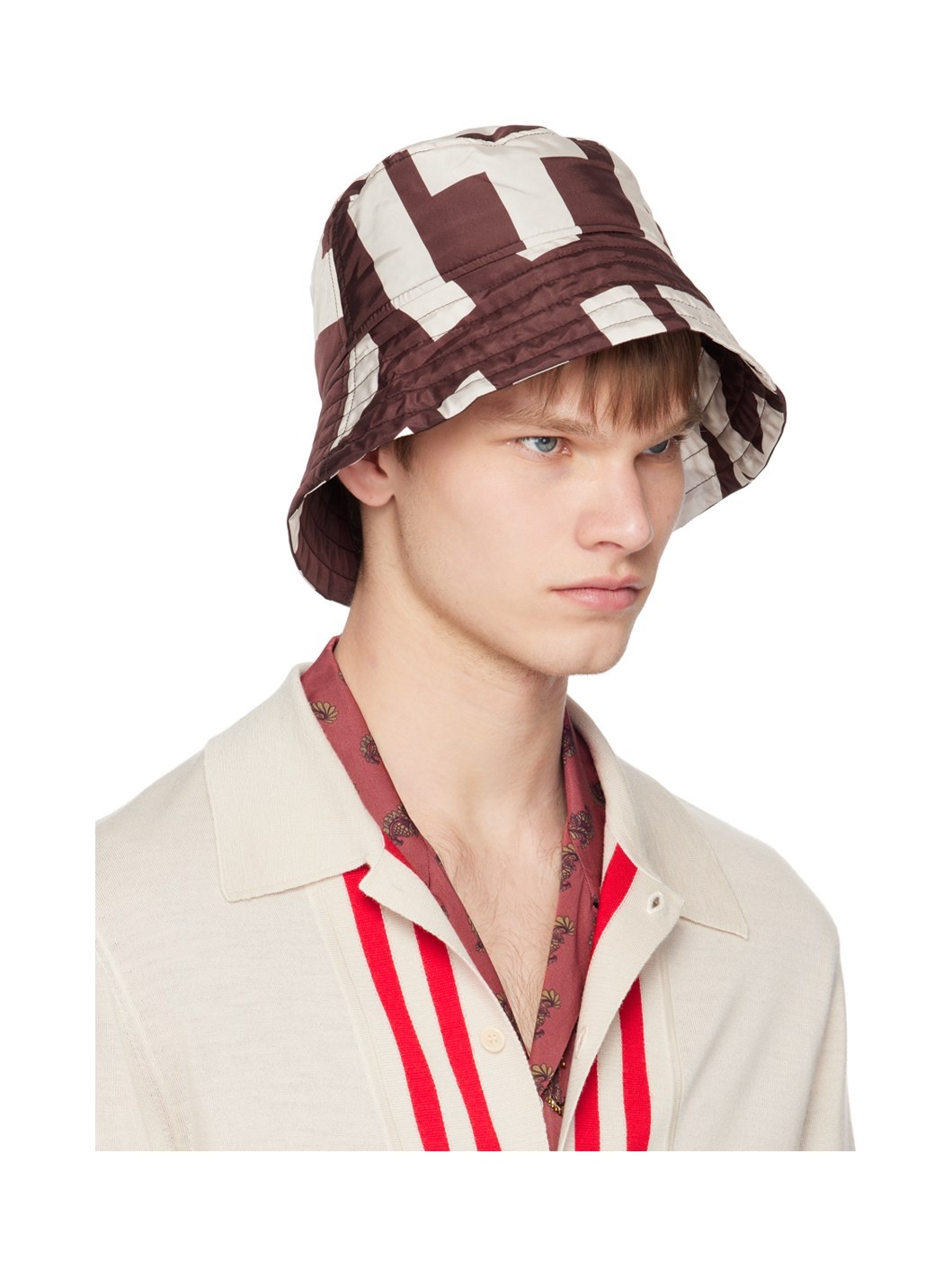 Burgundy Logo Bucket Hat - 2