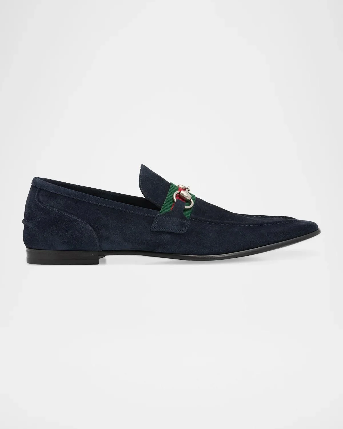 Men's Como Suede Web Bit Loafers - 1
