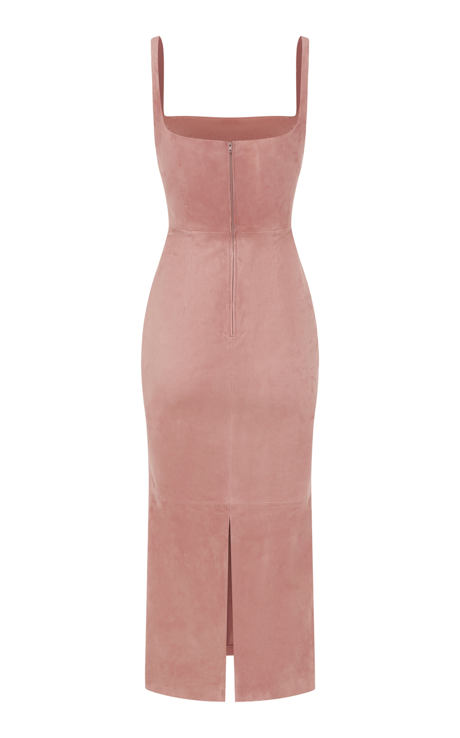 Suede Midi Dress pink - 3