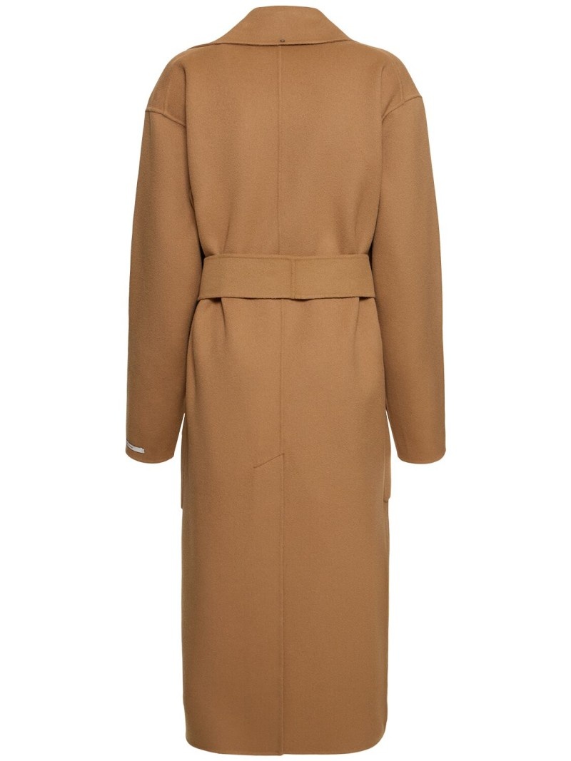 Veleno double breast belted wool coat - 3