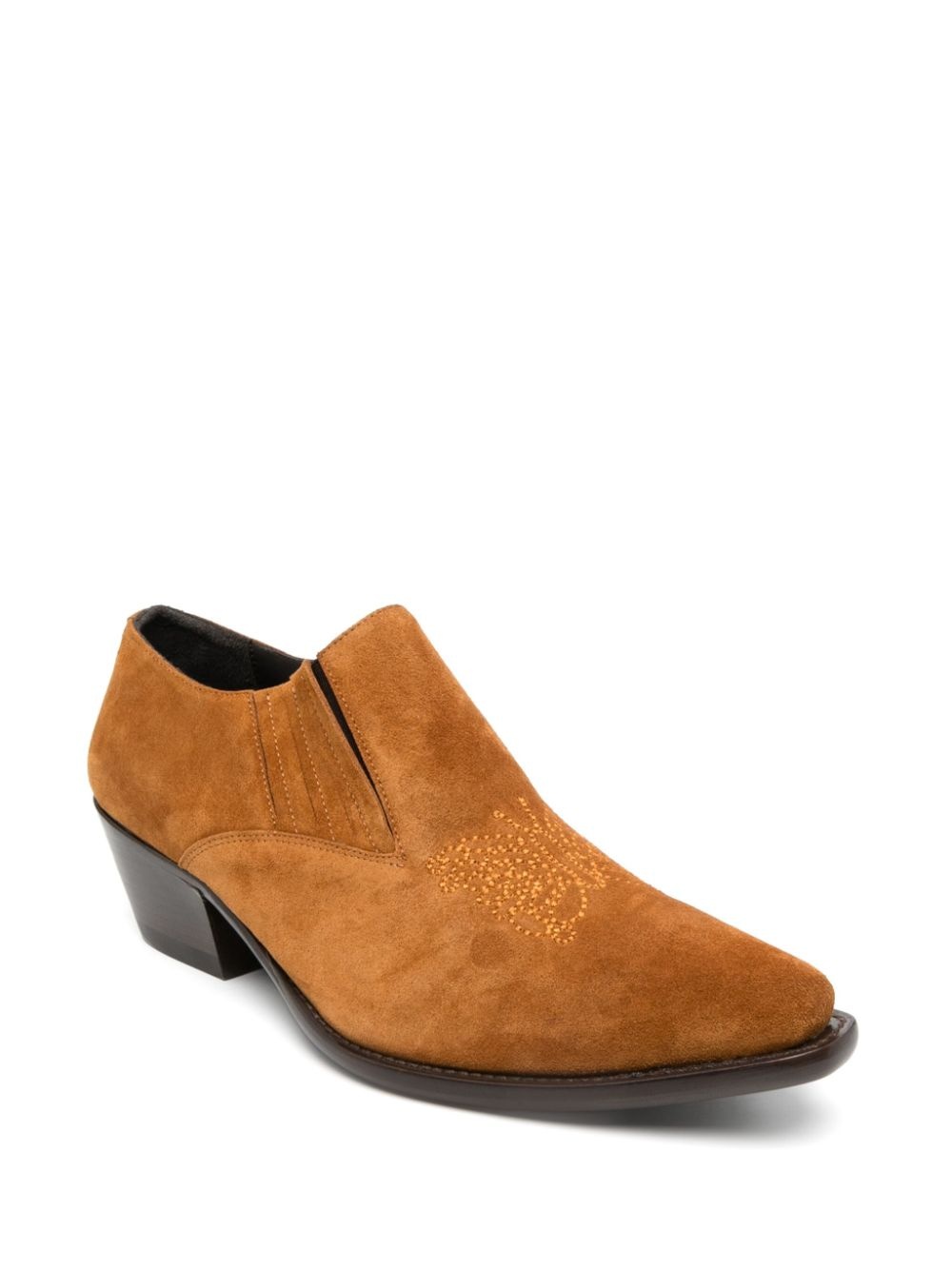 embroidered loafers - 2