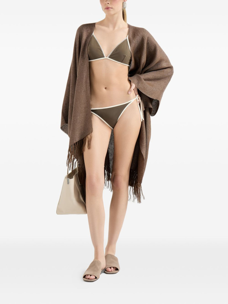 Brunello Cucinelli self-tie bikini bottoms outlook