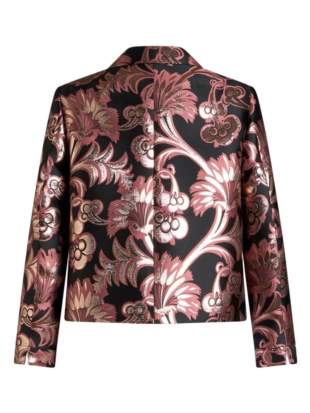 jacquard cropped jacket - 7