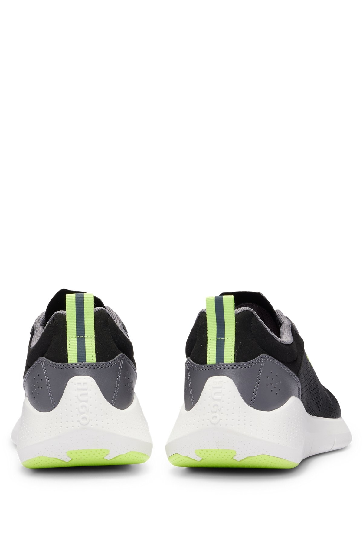 MIXED-MATERIAL TRAINERS WITH MESH DETAILS - 5