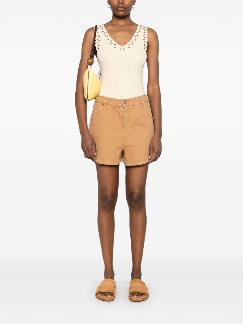 maje denim shorts outlook