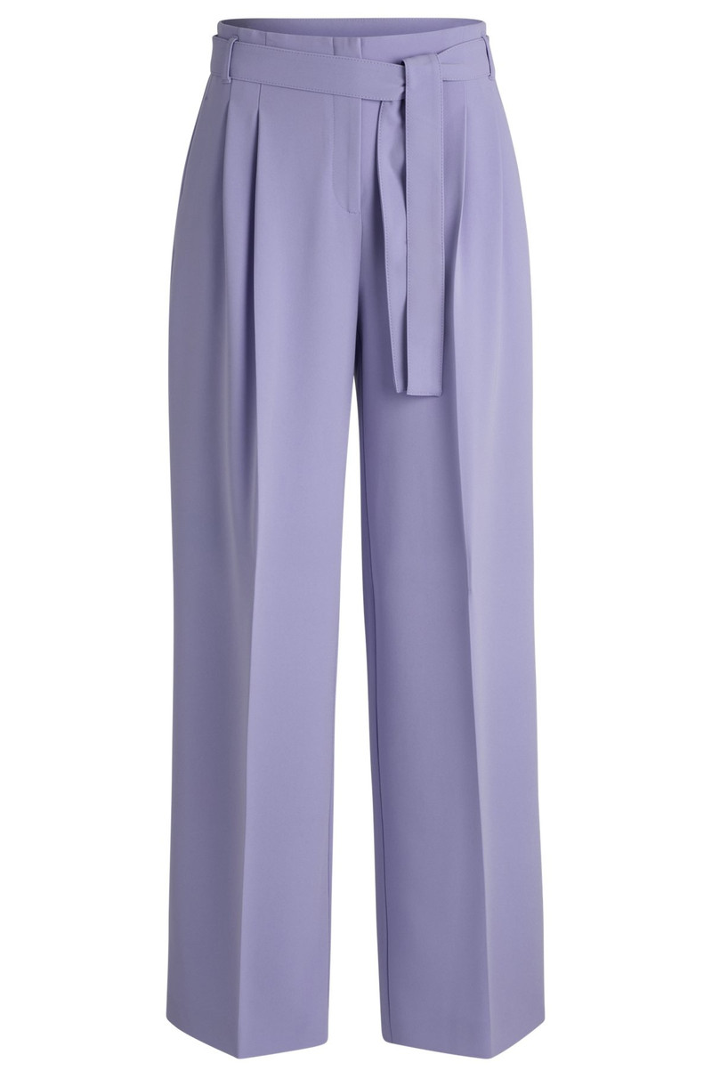 RELAXED-FIT TROUSERS IN CREASE-RESISTANT JAPANESE CREPE - 1