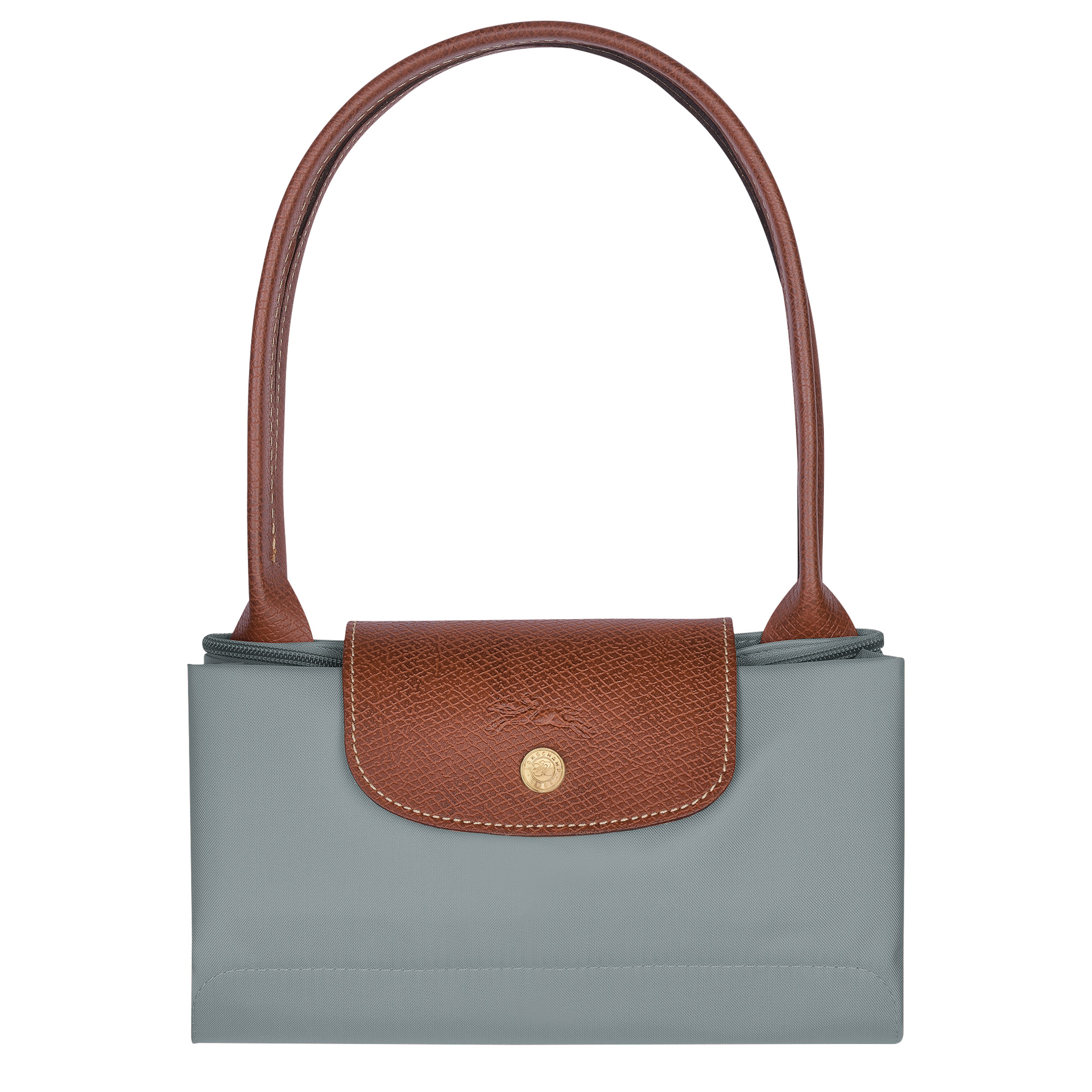 Le Pliage Original M Tote bag Steel - Recycled canvas - 4