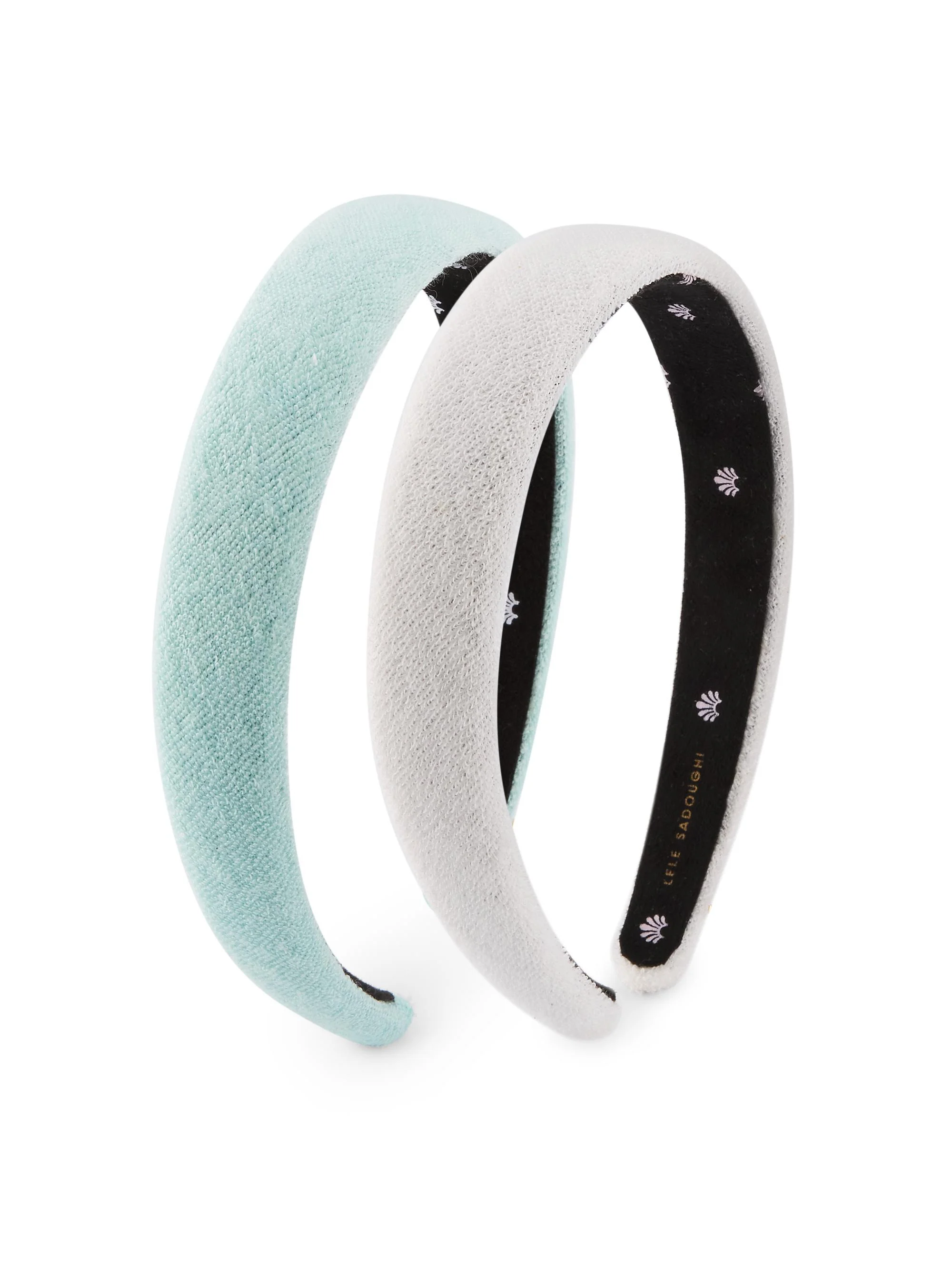 Women's Palm Beach Charlotte 2-Piece Terry Cloth Headband Set - Ivory Sea Foam - 1