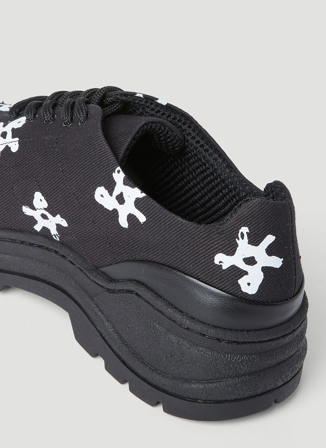 Basalt White Flower Lace-Ups - 5